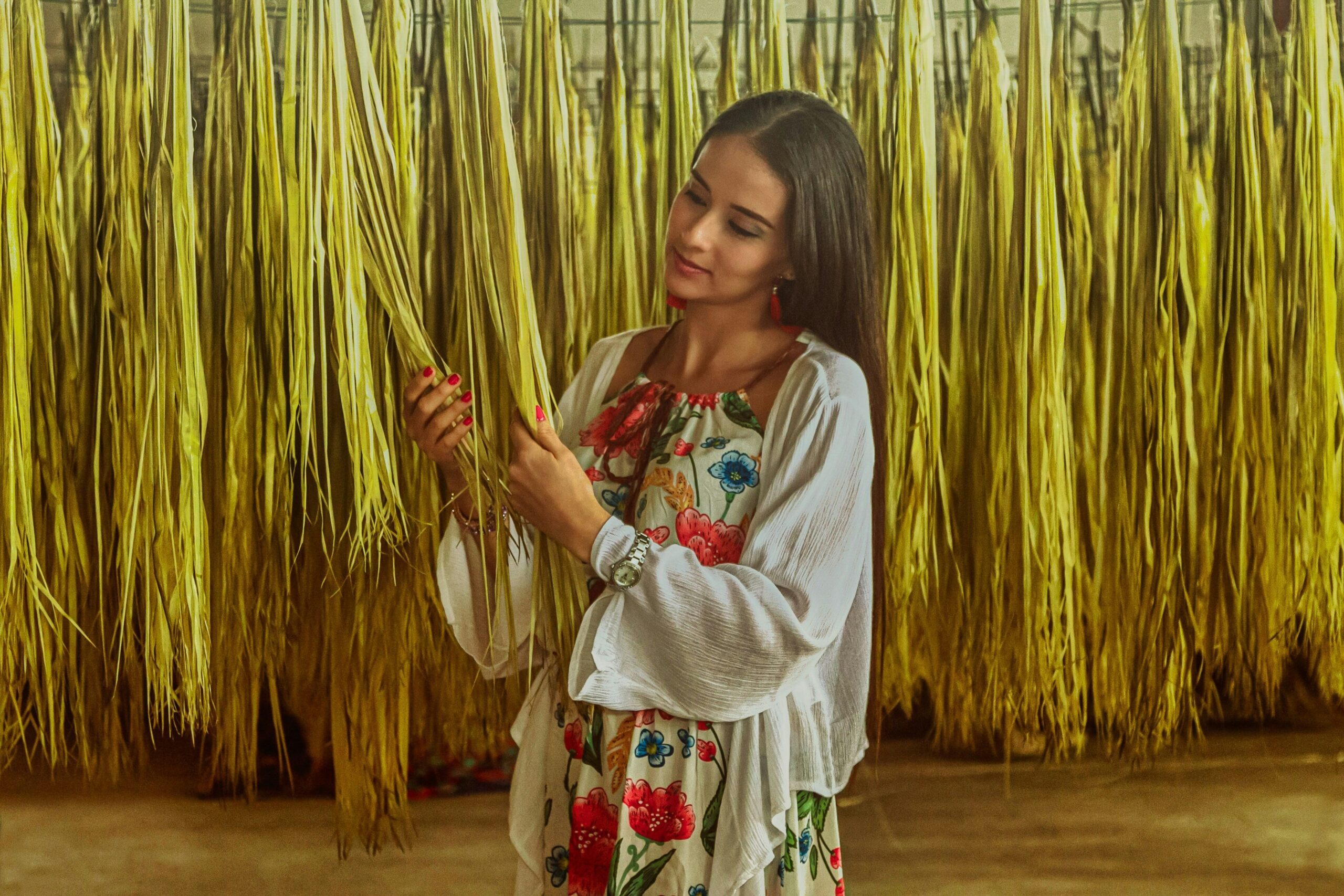 Zendaya posing confidently with an intricate braided high bun