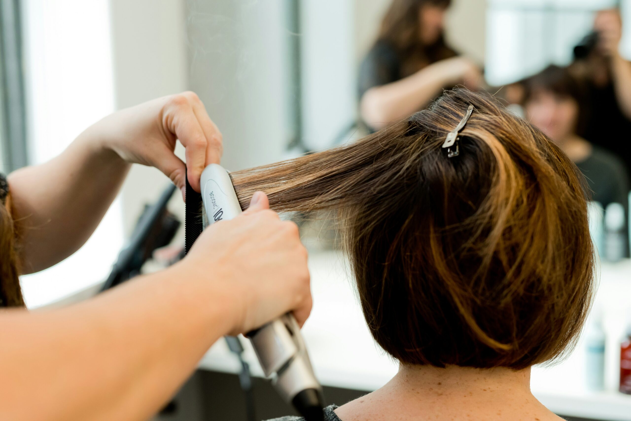 Hair tools used for creating elegant updos such as combs and clips