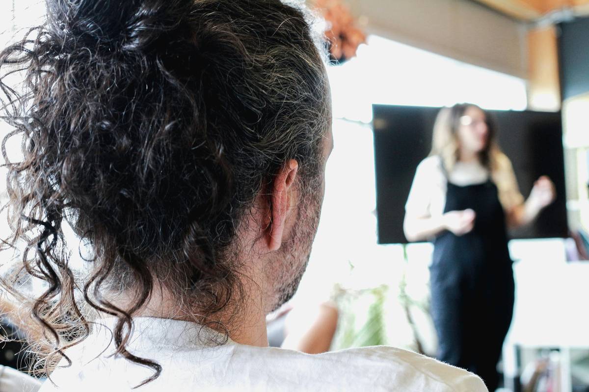 Images showcasing successful updos at various business events